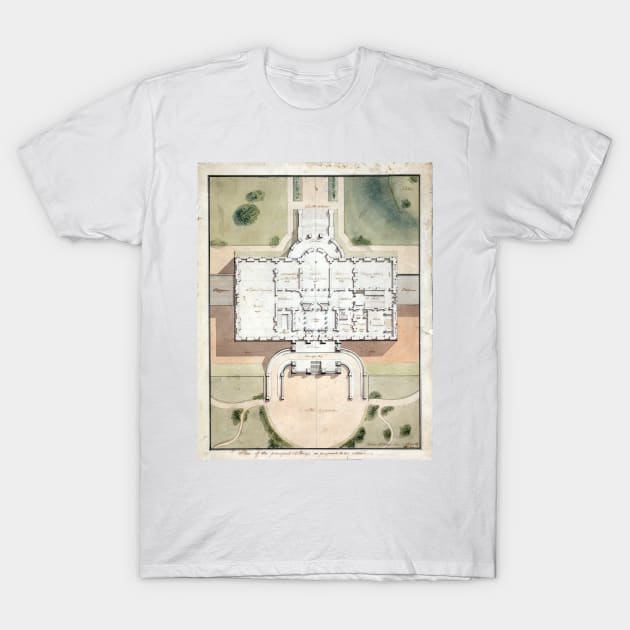 Benjamin Henry Latrobe The White House President's House Washington, D.C T-Shirt by pdpress